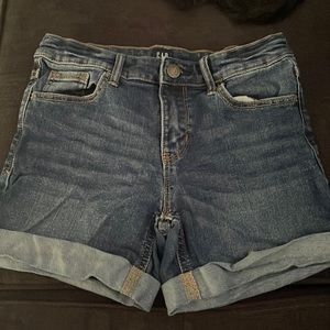 Gap stretch midi jean shorts short midi extensible size 12 girls